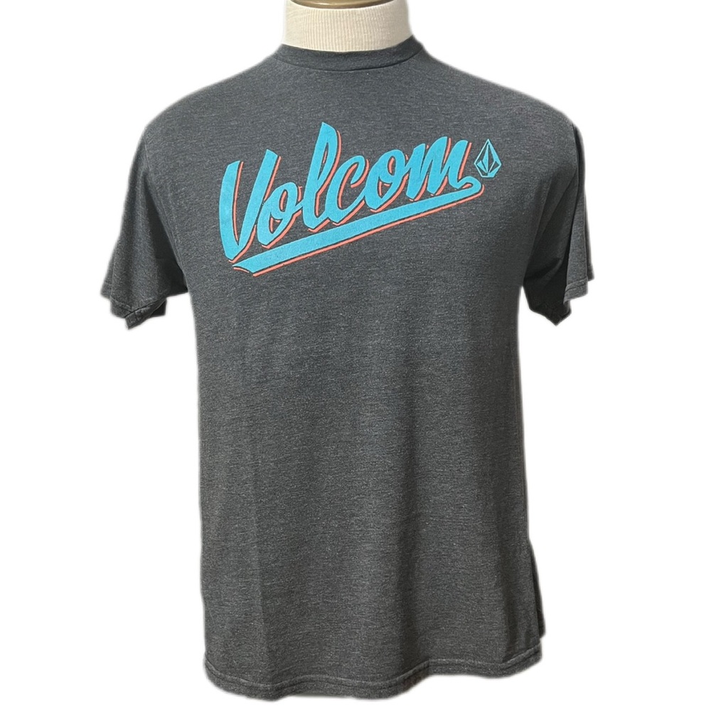 Volcom Stone Y2K Surfer Skater Grey T Shirt Men's MEDIUM